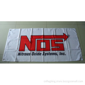 NOS flag Nitrous Oxide System banner 90X150CM size 100% polyster